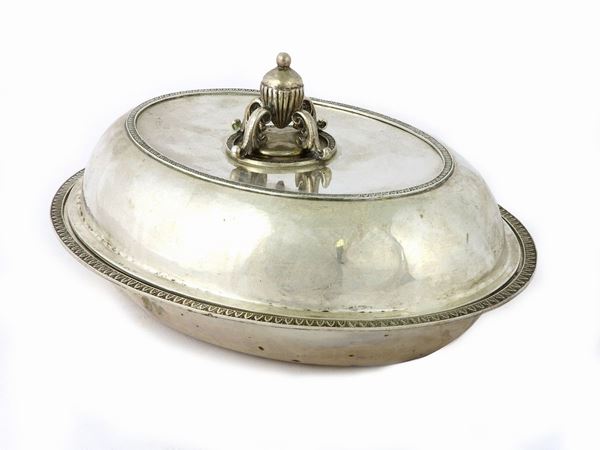 Oval Silver Serving Dish