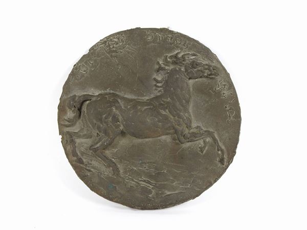 Round Bronze Low-relief