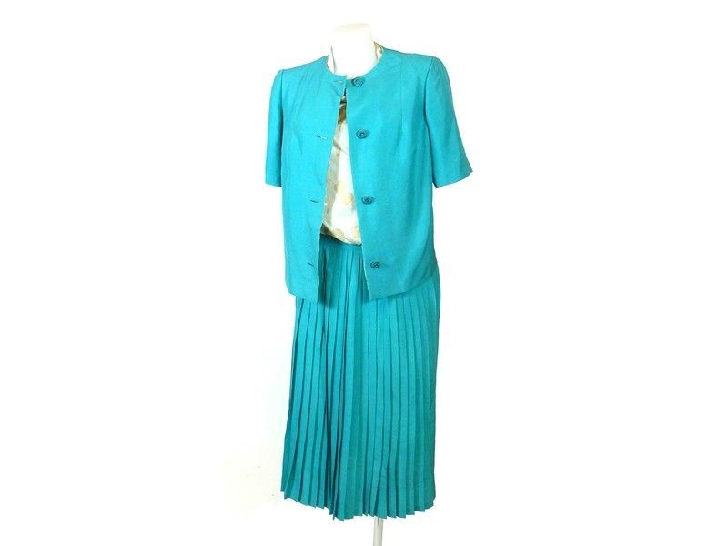 Composã¨ Sartoriale in Seta Turchese