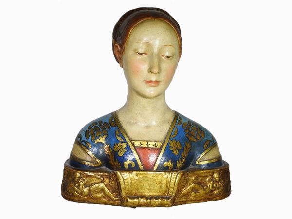Polychrome Terracotta Bust of Ippolita Maria Sforza