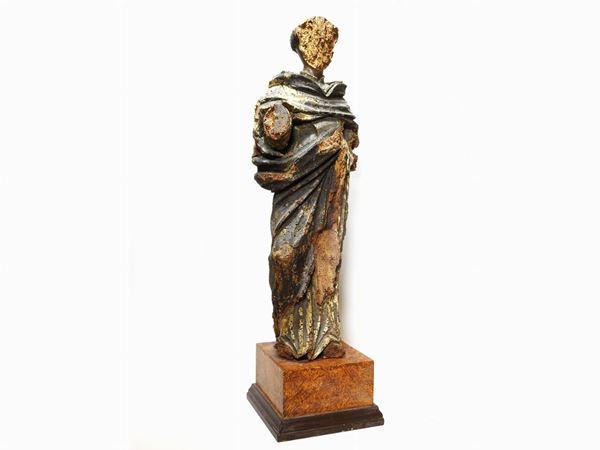 Woden Sculpture  (Central Italy, 17th Century)  - Auction Curiosities from the Home of a Collector - III - Maison Bibelot - Casa d'Aste Firenze - Milano