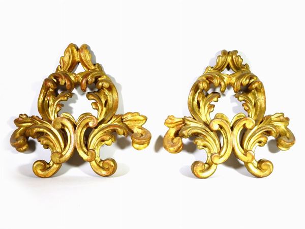Pair of Giltwood Ornaments