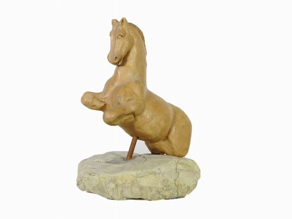 Terracotta Figure of a Horse  - Auction Curiosities from the Home of a Collector - III - Maison Bibelot - Casa d'Aste Firenze - Milano