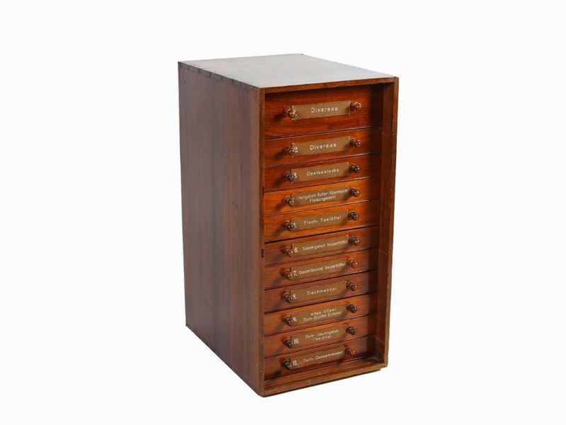 Piccola Cassettiera da Ufficio in Legno Tenero