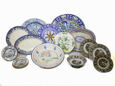 Lotto di Oggetti in Porcellana, Ceramica e Terraglia