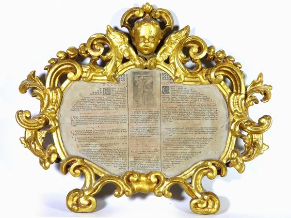 Giltwood Altar Card  (XVIII/XIX secolo)  - Auction Curiosities from the Home of a Collector - III - Maison Bibelot - Casa d'Aste Firenze - Milano