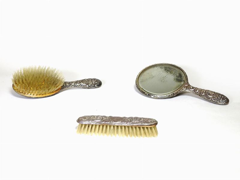 Set da Toilette in Argento