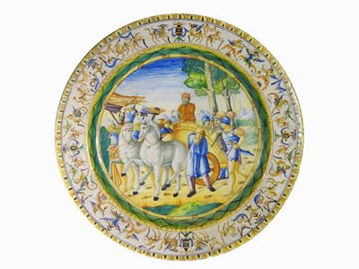 Piatto da Parata in Maiolica