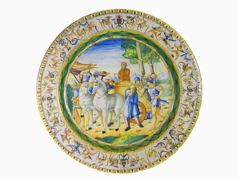 Piatto da Parata in Maiolica