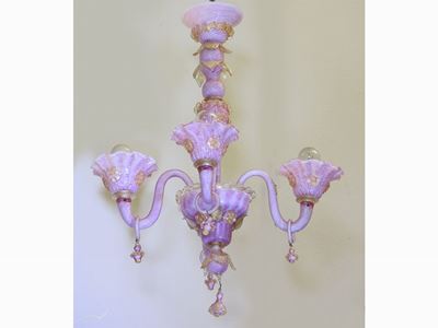 Lampadario in Vetro Soffiato di Murano