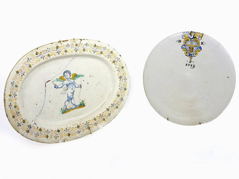 Due Compendiari in Maiolica