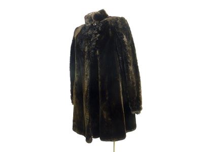 Cappotto Trequarti in Castoro Marrone