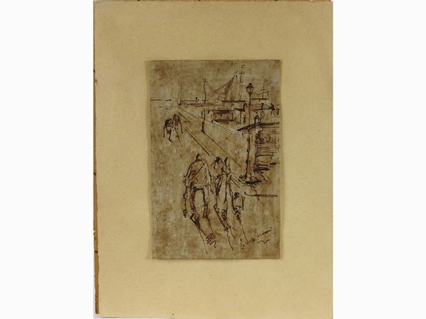 Lorenzo Viani : Lorenzo Viani  ((1882-1936))  - Asta Arte Moderna e Contemporanea - Arredi di Design - I - Maison Bibelot - Casa d'Aste Firenze - Milano