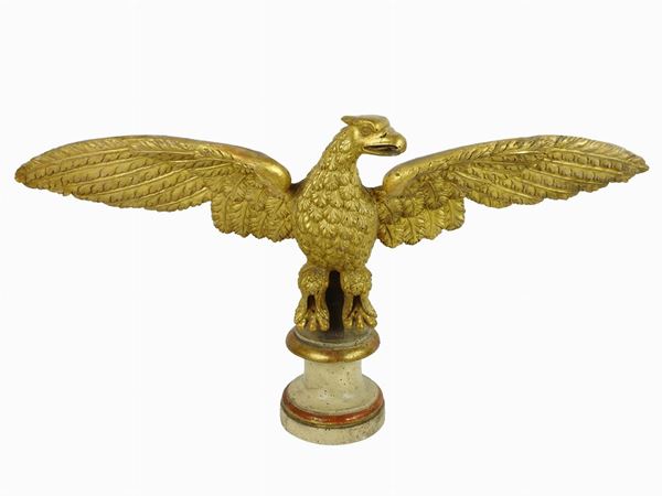 Giltwood Eagle Ornament  (18th/19th Century)  - Auction Curiosities from the Home of a Collector - III - Maison Bibelot - Casa d'Aste Firenze - Milano