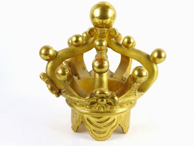 Frammento di Baldacchino in Legno Intagliato e Dorato