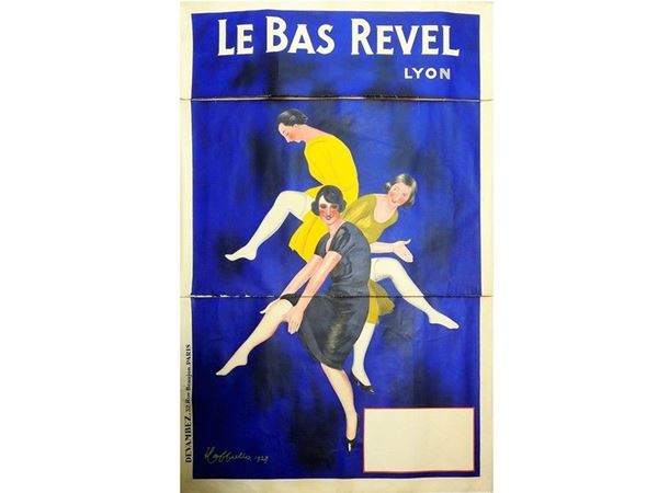 Manifesto pubblicitario delle calze "Â«Le bas RevelÂ»"
