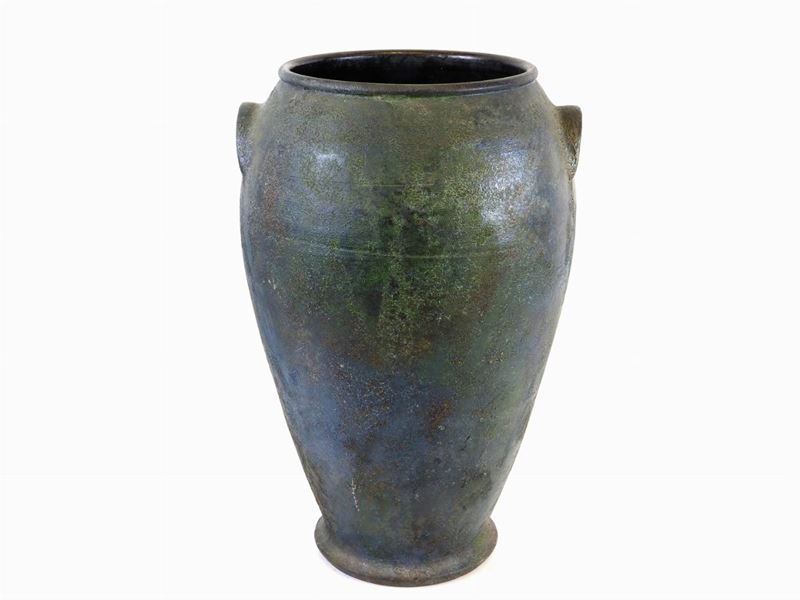 Orcetto in Terracotta Patinata a Finto Bronzo