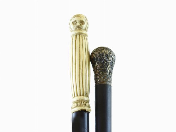 Two Walking Sticks  (first half of 20th Century)  - Auction Curiosities from the Home of a Collector - III - Maison Bibelot - Casa d'Aste Firenze - Milano