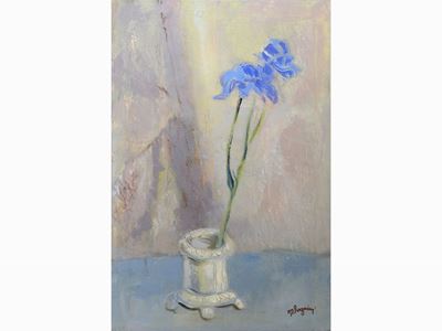 Vaso di Fiori e Ritratto di Fanciulla
