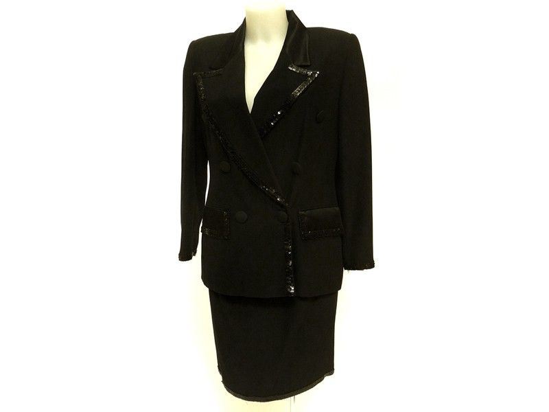 Tailleur in Viscosa Nera