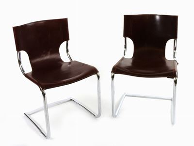 Serie di Quattro Sedie di Design