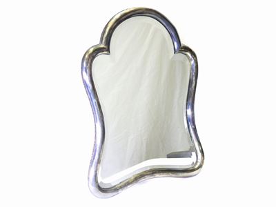 Specchio da Toilette in Metallo Argentato