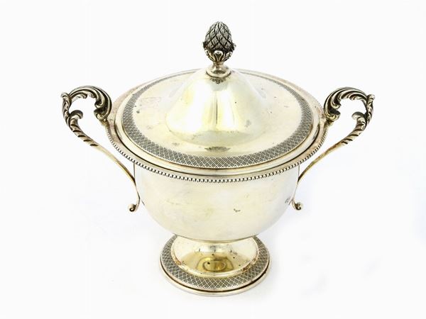 Silver Sugar Bowl  - Auction Antique Furniture and Old Master Paintings from a house in Florence - II - Maison Bibelot - Casa d'Aste Firenze - Milano