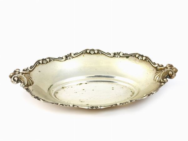 Oval Silver Bon Bon Bowl  - Auction Antique Furniture and Old Master Paintings from a house in Florence - II - Maison Bibelot - Casa d'Aste Firenze - Milano