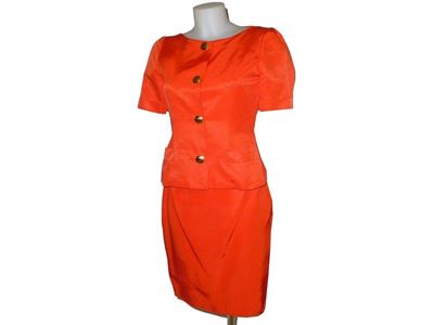 Tailleur in Cotone e Viscosa Rossa