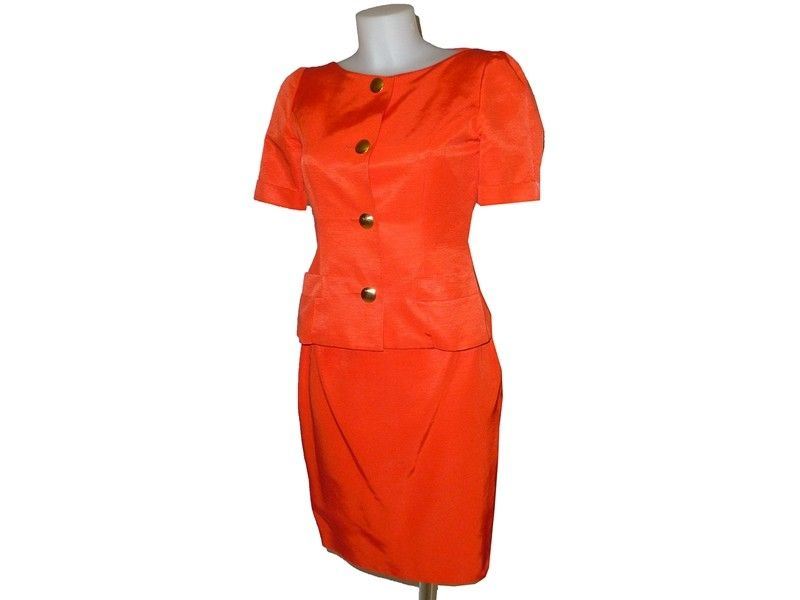 Tailleur in Cotone e Viscosa Rossa