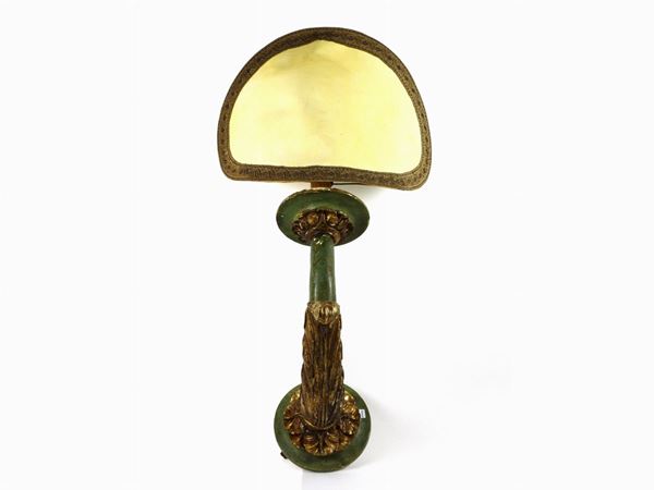 Green Lacquered Wall Candle Holder  - Auction Antique Furniture and Old Master Paintings from a house in Florence - II - Maison Bibelot - Casa d'Aste Firenze - Milano