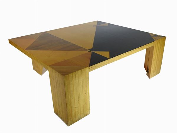 Wooden Low Table  (Architect Alberto Paoli)  - Auction Modern and Contemporary Art - I - Maison Bibelot - Casa d'Aste Firenze - Milano