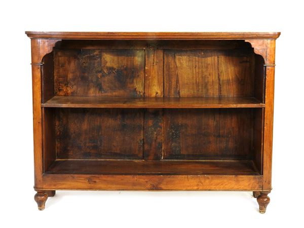 Walnut Bookcase  (second half of 19th Century)  - Auction Antique Furniture and Old Master Paintings from a house in Florence - II - Maison Bibelot - Casa d'Aste Firenze - Milano