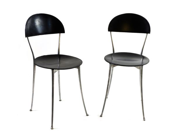 A Set of Eight Tonietta Chairs  (Enzo Mari for Zanotta)  - Auction Déballage: Interiors and Curiosities - I - Maison Bibelot - Casa d'Aste Firenze - Milano