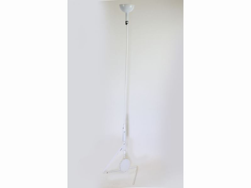 Piantana Moderna Laccata Bianca