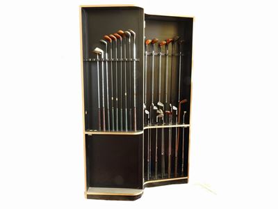 Armadio per Mazze da Golf in Laminato Nero