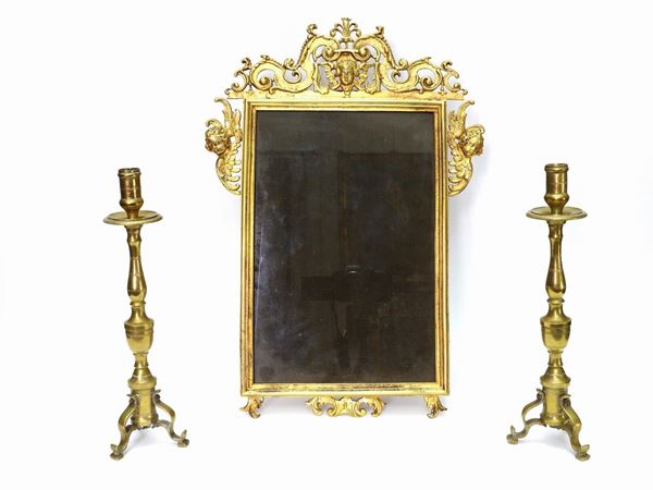 Lotto di oggetti in metallo dorato  - Asta Arredi e dipinti da un appartamento fiorentino - II - Maison Bibelot - Casa d'Aste Firenze - Milano