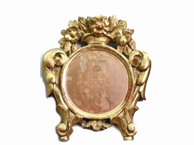 Cartagloria in Legno Intagliato e Dorato