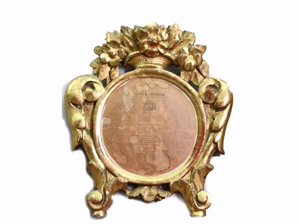 Giltwood Altarcard  - Auction Antique Furniture and Old Master Paintings from a house in Florence - II - Maison Bibelot - Casa d'Aste Firenze - Milano