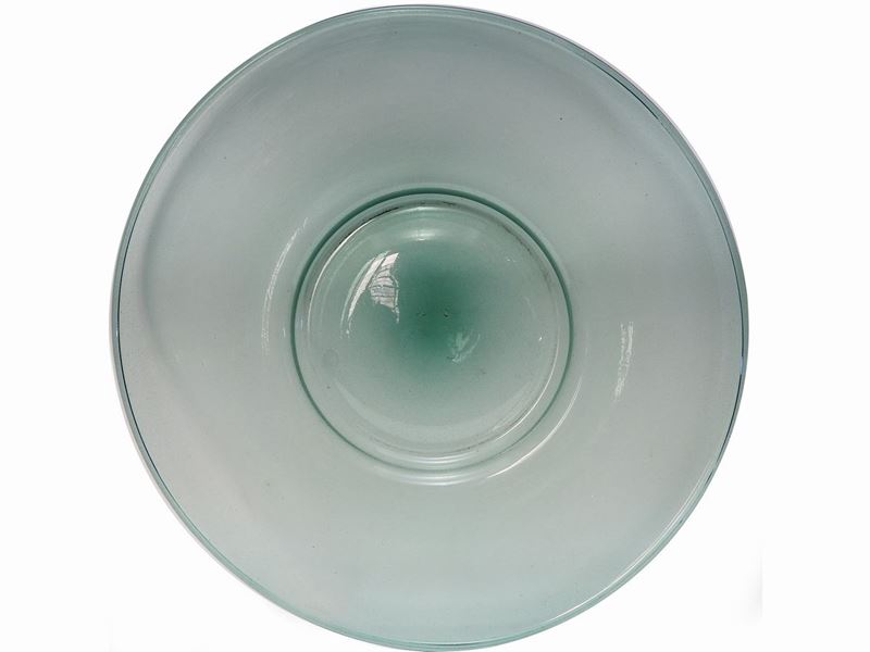 Grande Centrotavola in Vetro Soffiato Verde