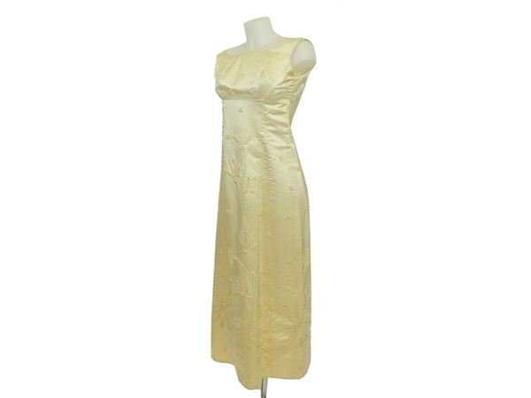 Ivory Silk Evening Dress