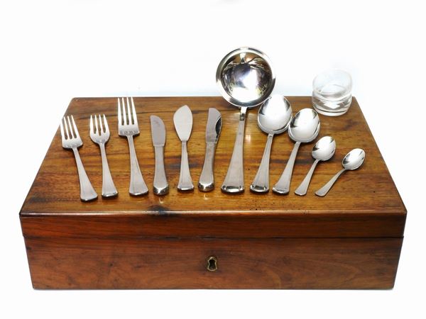 Steel Cutlery Set  - Auction Antique Furniture and Old Master Paintings from a house in Florence - II - Maison Bibelot - Casa d'Aste Firenze - Milano