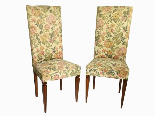 A Set of Six Walnut Chairs  - Auction Antique Furniture and Old Master Paintings from a house in Florence - II - Maison Bibelot - Casa d'Aste Firenze - Milano