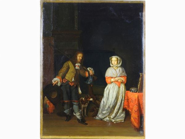 After Gabriel Metsu (1629-1667)  - Auction Antique Furniture and Old Master Paintings from a house in Florence - II - Maison Bibelot - Casa d'Aste Firenze - Milano