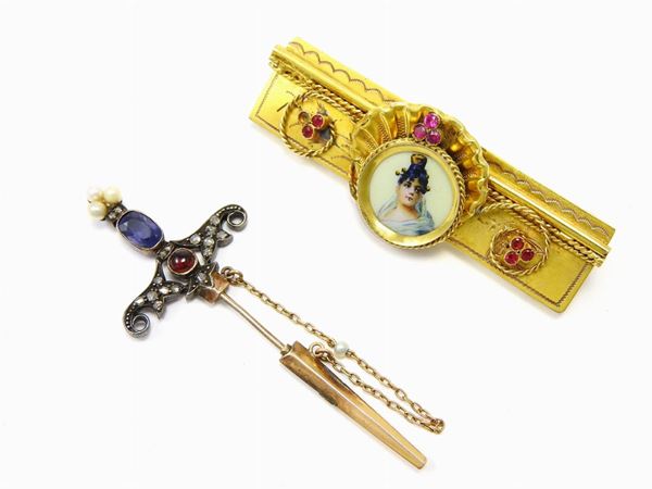 Lot of Brooches  - Auction Important Jewels and Watches - II - Maison Bibelot - Casa d'Aste Firenze - Milano