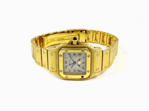 Yellow gold ladys wristwatch  (Cartier "Santos")  - Auction Important Jewels and Watches - II - Maison Bibelot - Casa d'Aste Firenze - Milano
