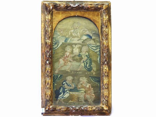 Three Embroidered Panels  (18th Century)  - Auction Antique Furniture and Old Master Paintings from a house in Florence - II - Maison Bibelot - Casa d'Aste Firenze - Milano