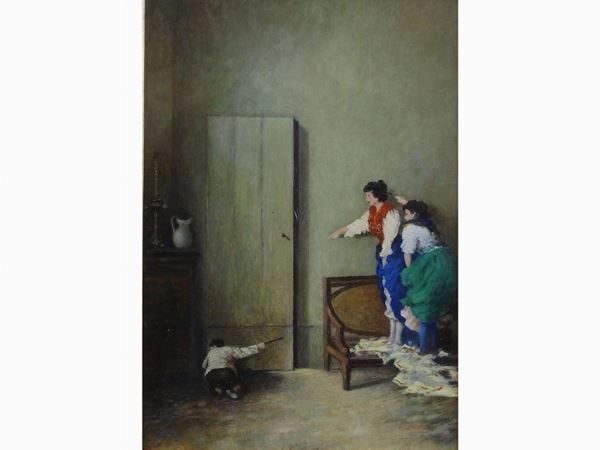 Umberto Sitta : Umberto Sitta  - Asta Arredi e dipinti da un appartamento fiorentino - II - Maison Bibelot - Casa d'Aste Firenze - Milano