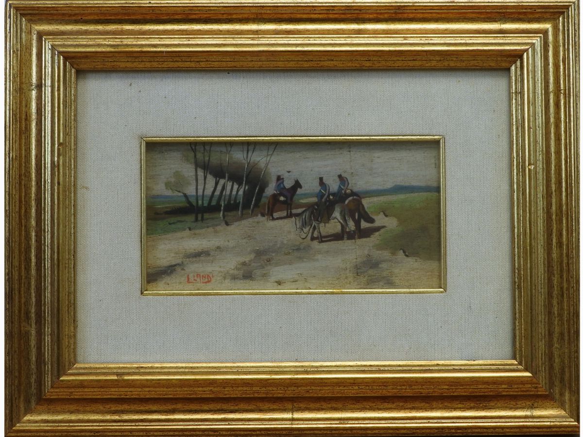 Paesaggi con Soldati a Cavallo