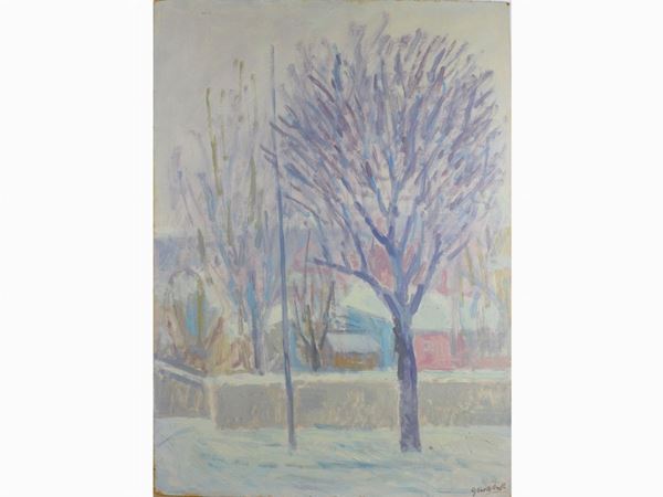 Quinto Martini : Landscape  ((1908-1990))  - Auction Modern and Contemporary Art - IV - Maison Bibelot - Casa d'Aste Firenze - Milano